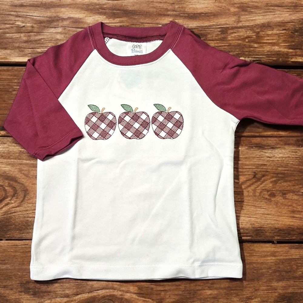 Toddler Fall Apples Raglan